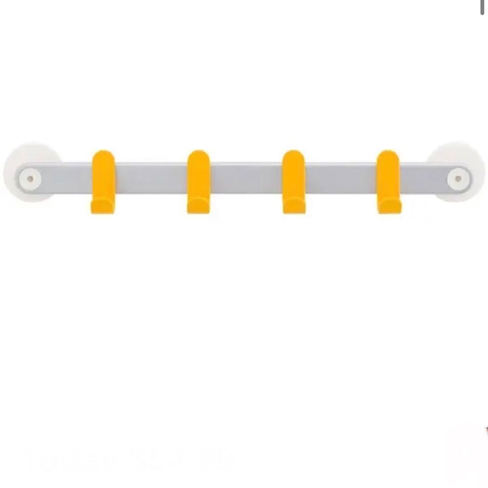 SABI SPACE 45CM Yellow Hooks on Aluminum Rail-NEW!